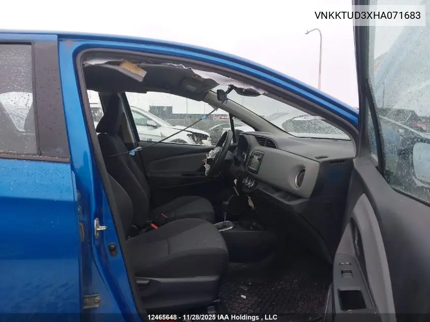 VNKKTUD3XHA071683 2017 Toyota Yaris L/Le/Se