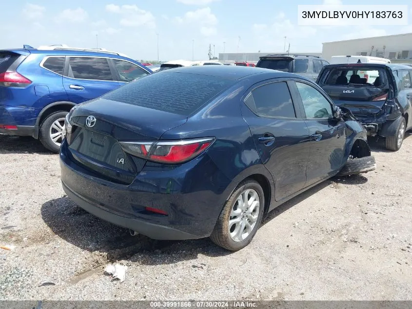 3MYDLBYV0HY183763 2017 Toyota Yaris Ia