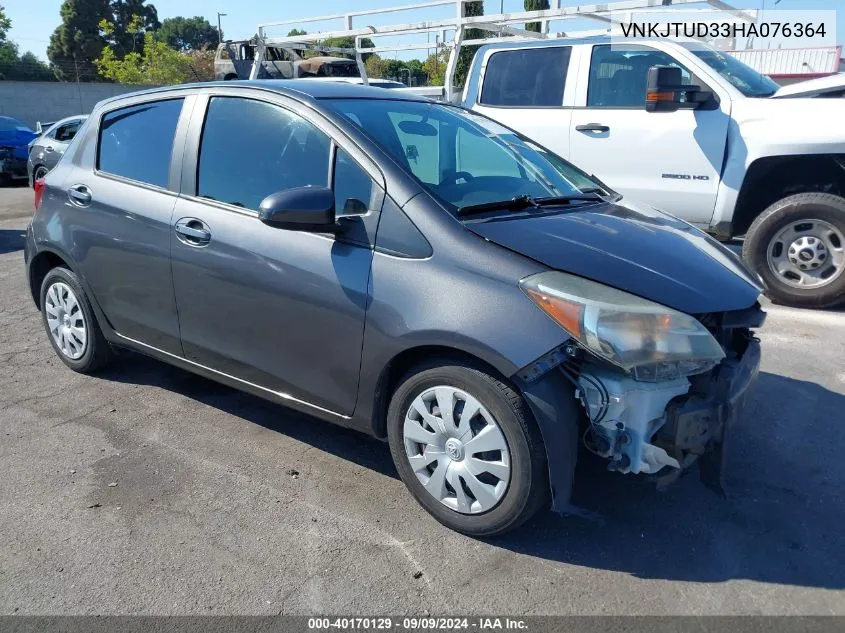 2017 Toyota Yaris L VIN: VNKJTUD33HA076364 Lot: 40170129