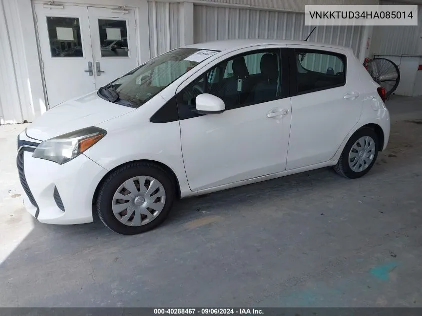 2017 Toyota Yaris L VIN: VNKKTUD34HA085014 Lot: 40288467