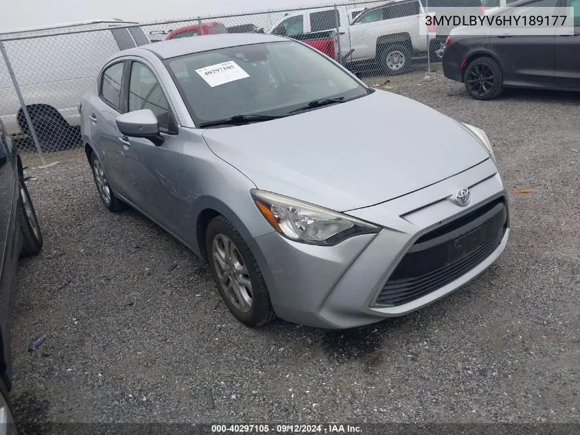 3MYDLBYV6HY189177 2017 Toyota Yaris Ia