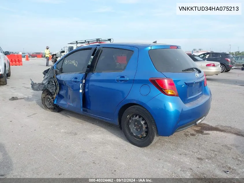 2017 Toyota Yaris L VIN: VNKKTUD34HA075213 Lot: 40324462