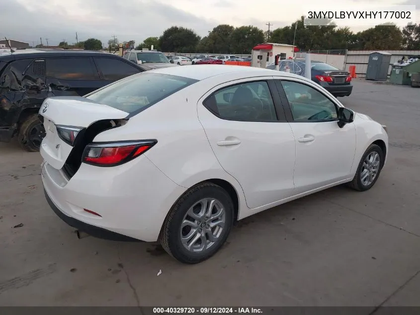 3MYDLBYVXHY177002 2017 Toyota Yaris Ia