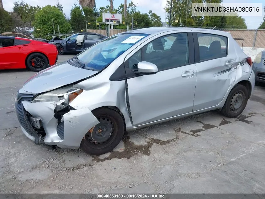 2017 Toyota Yaris L VIN: VNKKTUD33HA080516 Lot: 40353180