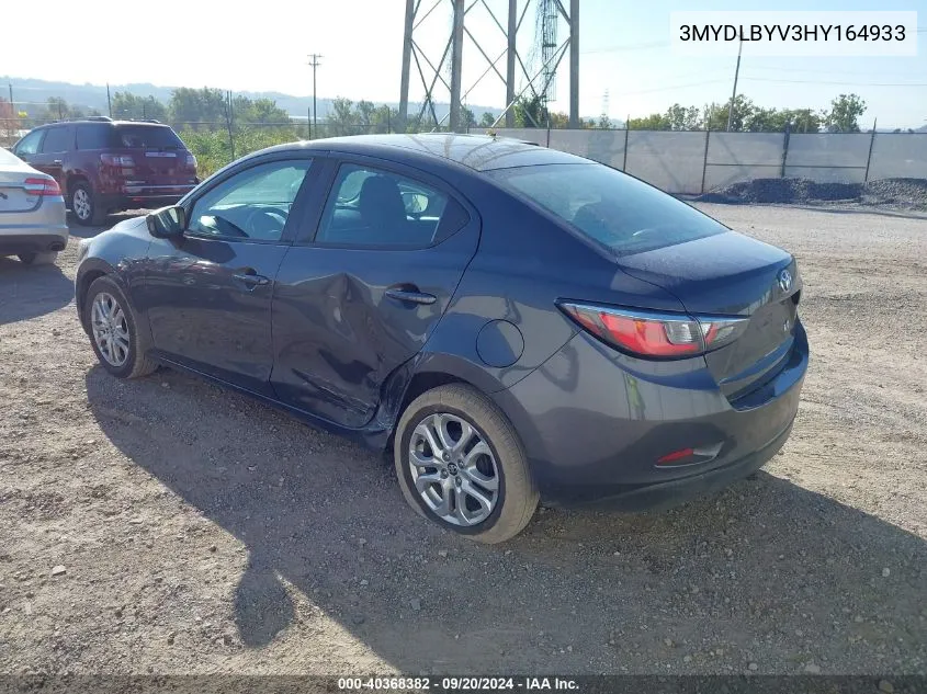 3MYDLBYV3HY164933 2017 Toyota Yaris Ia