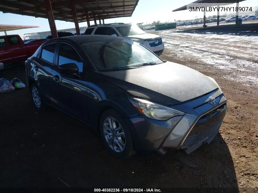 3MYDLBYV7HY189074 2017 Toyota Yaris Ia