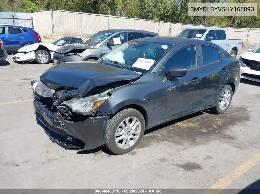 3MYDLBYV5HY166893 2017 Toyota Yaris Ia