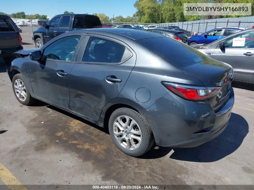 3MYDLBYV5HY166893 2017 Toyota Yaris Ia