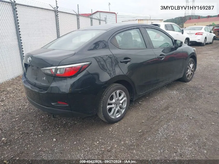 3MYDLBYV1HY169287 2017 Toyota Yaris Ia