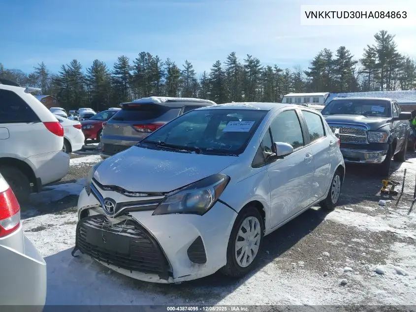 VNKKTUD30HA084863 2017 Toyota Yaris L