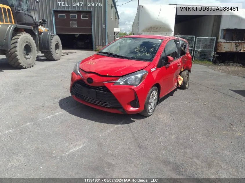 VNKKTUD39JA088481 2018 Toyota Yaris L/Le/Se