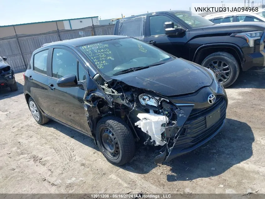 VNKKTUD31JA094968 2018 Toyota Yaris L/Le/Se