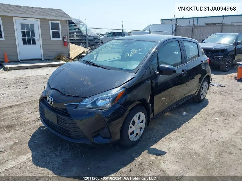 VNKKTUD31JA094968 2018 Toyota Yaris L/Le/Se