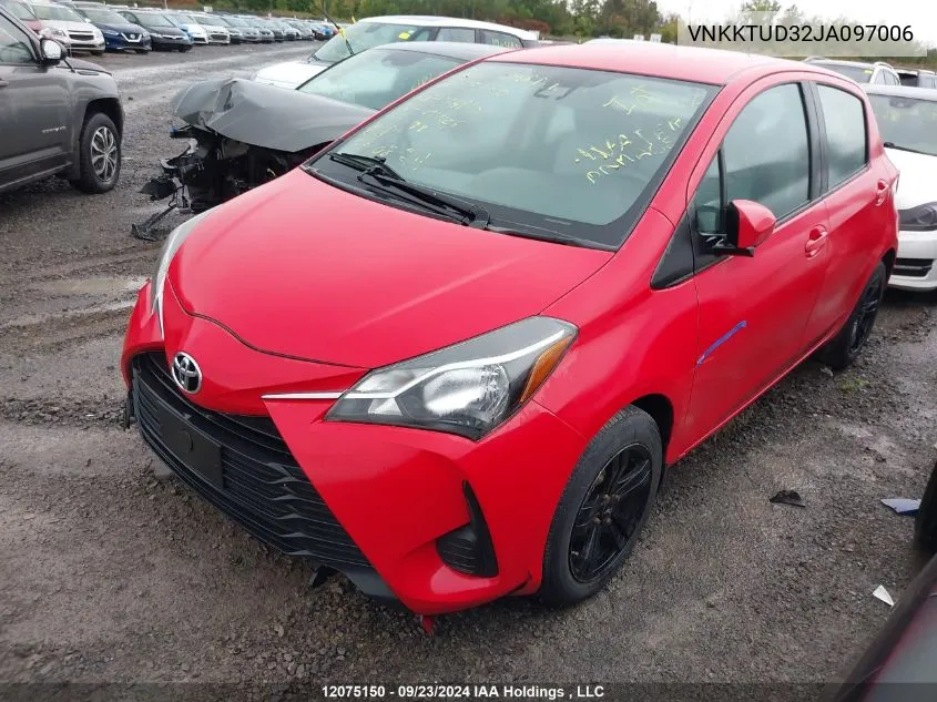 VNKKTUD32JA097006 2018 Toyota Yaris L/Le/Se