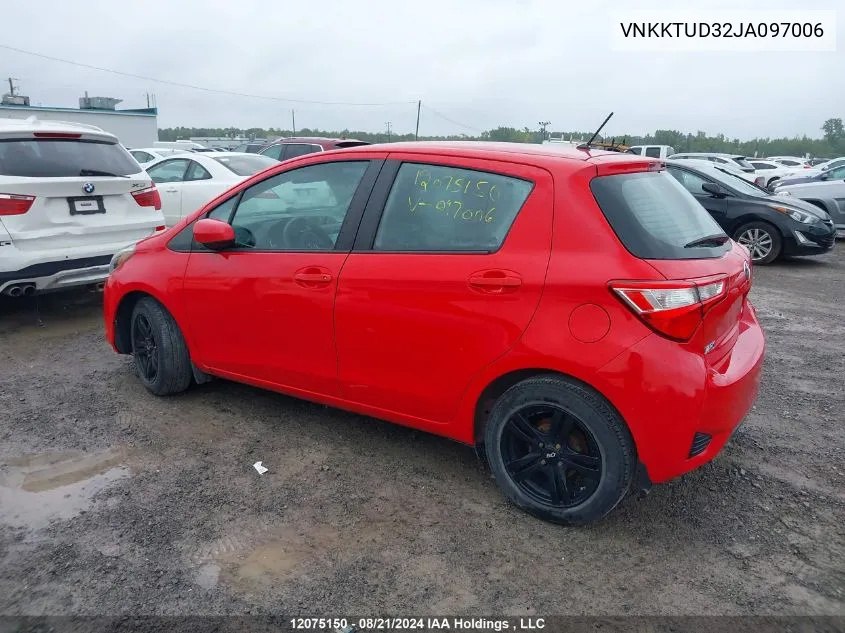 2018 Toyota Yaris L/Le/Se VIN: VNKKTUD32JA097006 Lot: 12075150