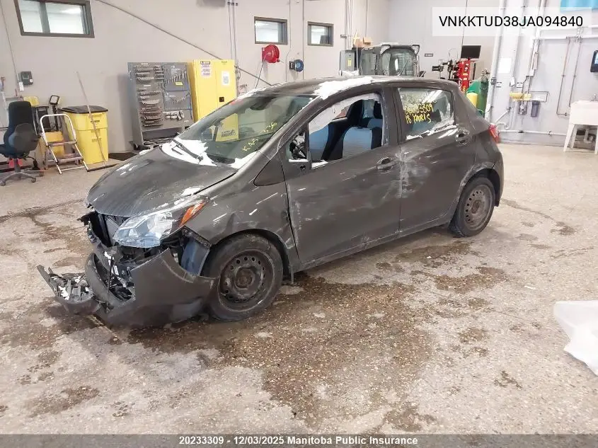 VNKKTUD38JA094840 2018 Toyota Yaris Le