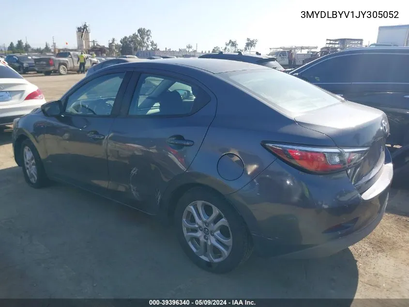 2018 Toyota Yaris Ia VIN: 3MYDLBYV1JY305052 Lot: 39396340