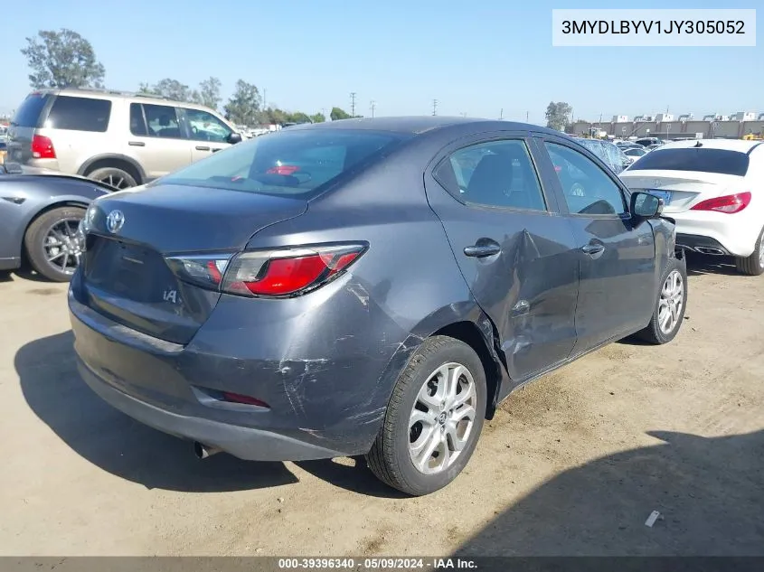 3MYDLBYV1JY305052 2018 Toyota Yaris Ia