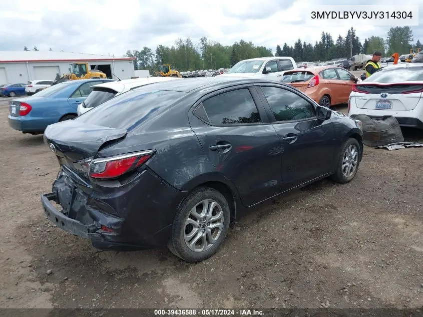 3MYDLBYV3JY314304 2018 Toyota Yaris Ia