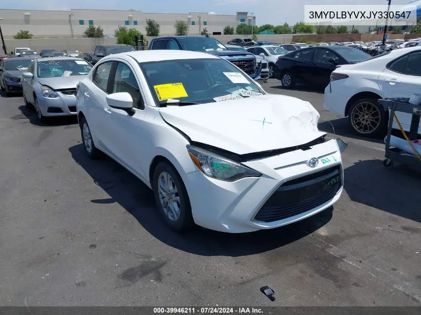 2018 Toyota Yaris Ia VIN: 3MYDLBYVXJY330547 Lot: 39946211