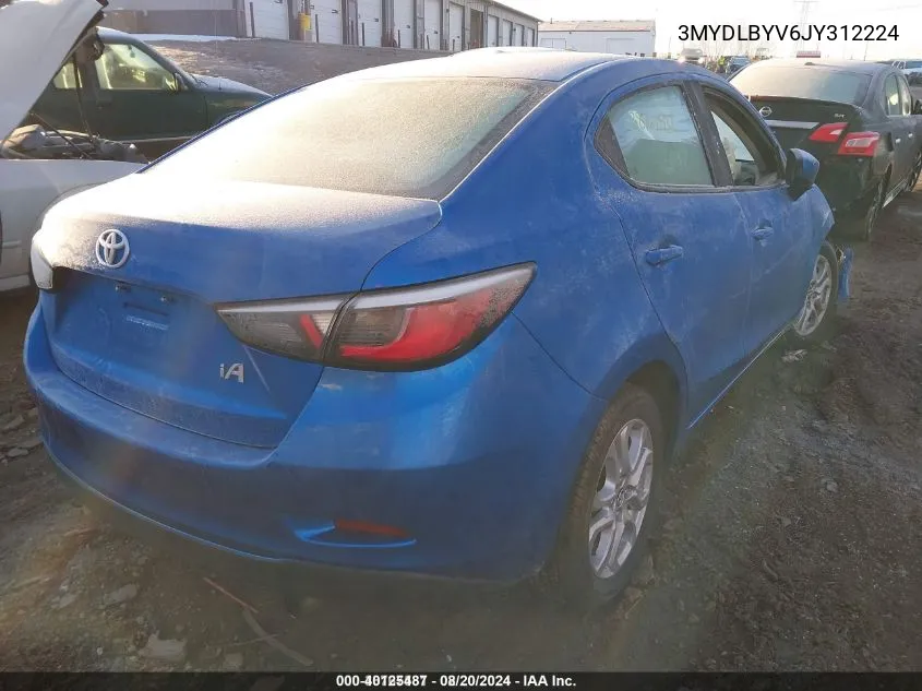 3MYDLBYV6JY312224 2018 Toyota Yaris Ia