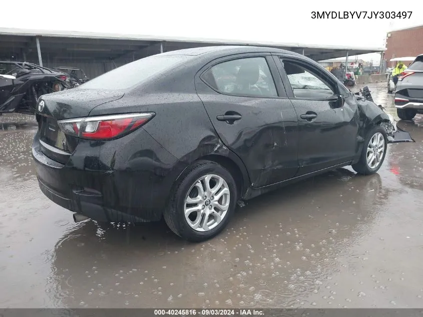 2018 Toyota Yaris Ia VIN: 3MYDLBYV7JY303497 Lot: 40245816