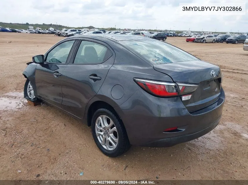 3MYDLBYV7JY302866 2018 Toyota Yaris Ia