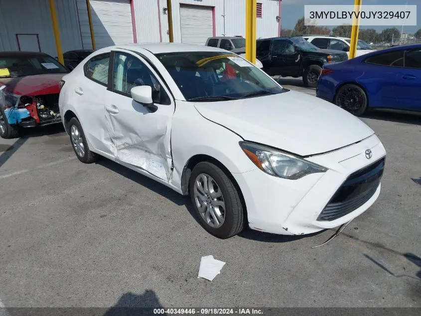 3MYDLBYV0JY329407 2018 Toyota Yaris Ia