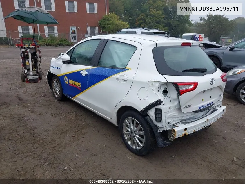 2018 Toyota Yaris Le VIN: VNKKTUD38JA095711 Lot: 40388532