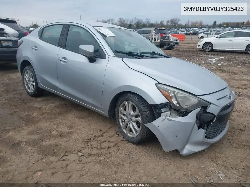 3MYDLBYV0JY325423 2018 Toyota Yaris Ia