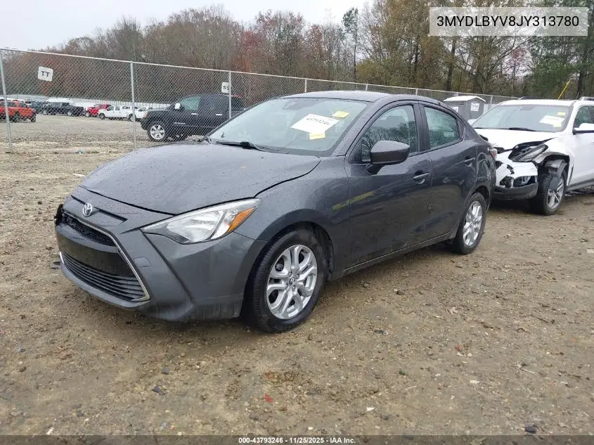 3MYDLBYV8JY313780 2018 Toyota Yaris Ia