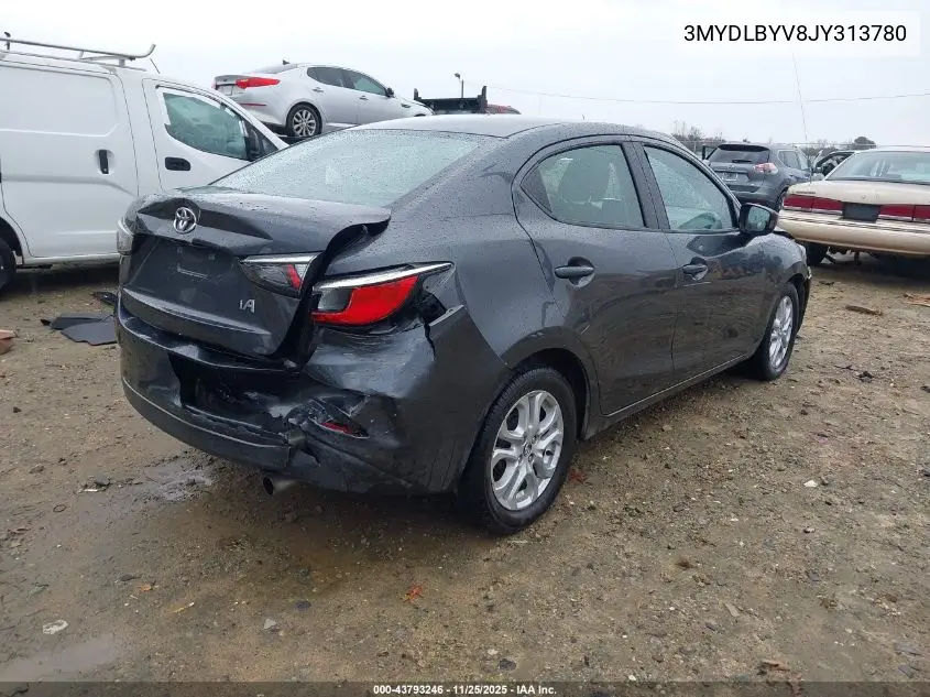 3MYDLBYV8JY313780 2018 Toyota Yaris Ia
