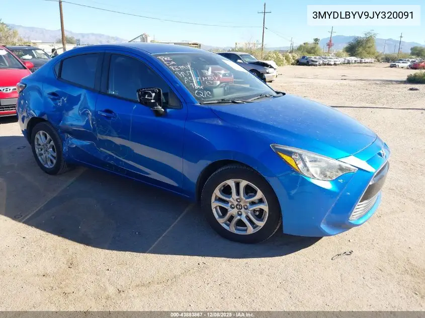 3MYDLBYV9JY320091 2018 Toyota Yaris Ia