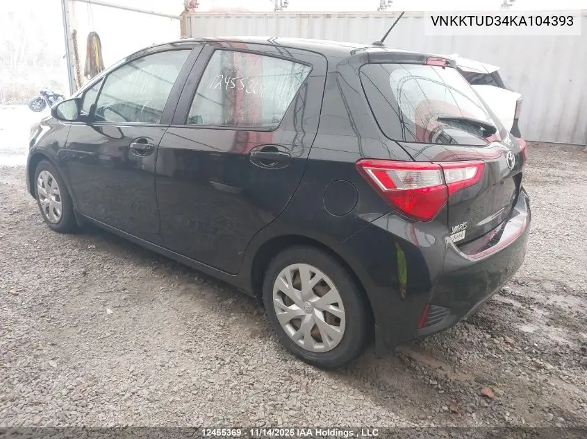 VNKKTUD34KA104393 2019 Toyota Yaris L/Le/Se