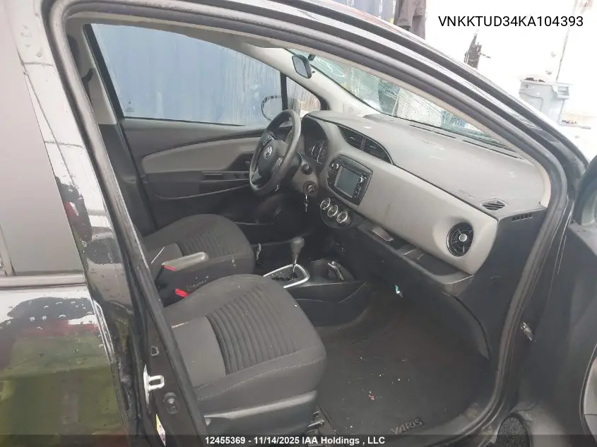 VNKKTUD34KA104393 2019 Toyota Yaris L/Le/Se