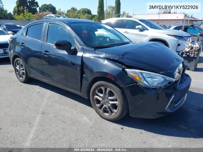 2019 Toyota Yaris Le VIN: 3MYDLBYV1KY522926 Lot: 40256524