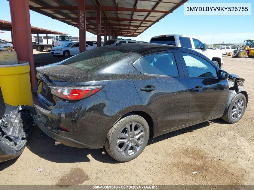 2019 Toyota Yaris Le VIN: 3MYDLBYV9KY526755 Lot: 40369549