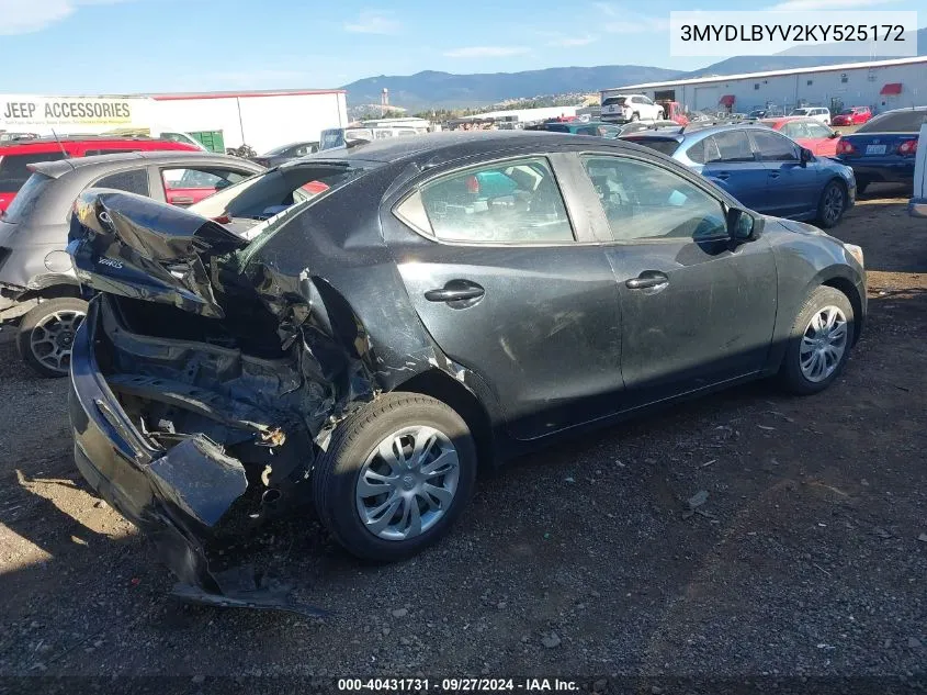 3MYDLBYV2KY525172 2019 Toyota Yaris L