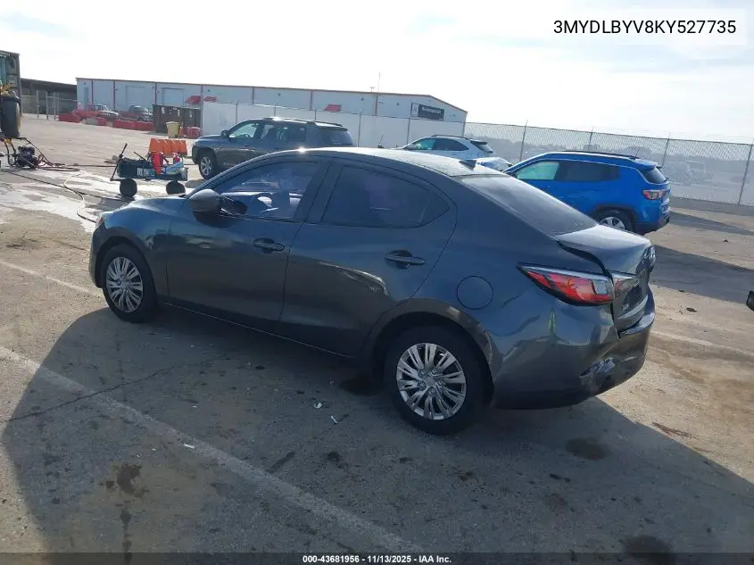 3MYDLBYV8KY527735 2019 Toyota Yaris L