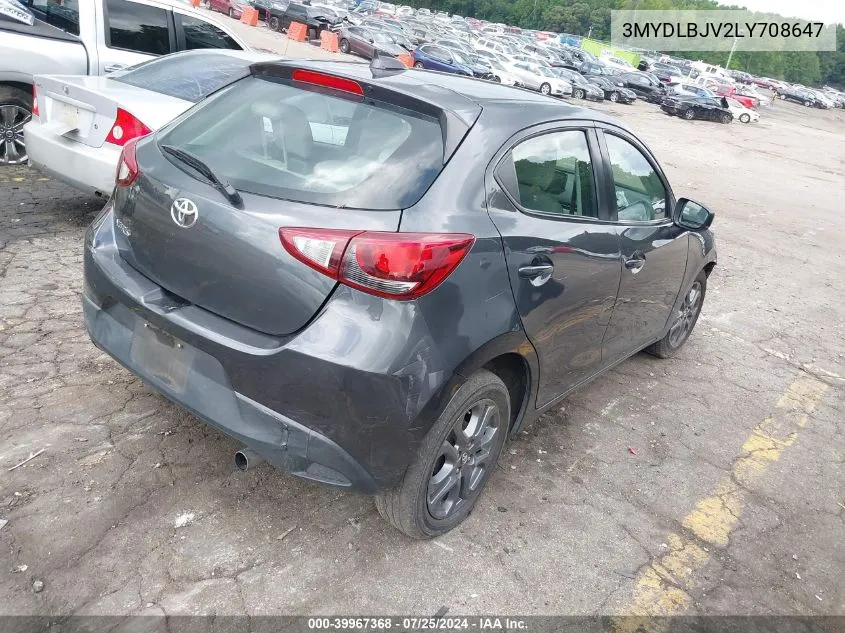 3MYDLBJV2LY708647 2020 Toyota Yaris Le