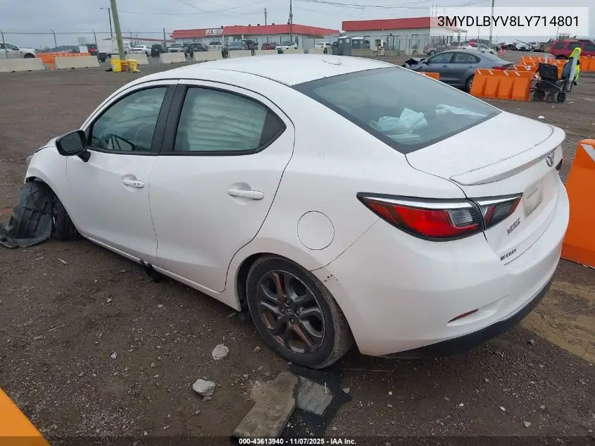 3MYDLBYV8LY714801 2020 Toyota Yaris Le