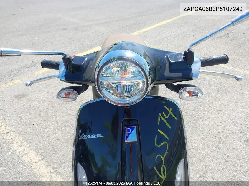 2023 Vespa Primavera/Sprint 50 VIN: ZAPCA06B3P5107249 Lot: 12625174
