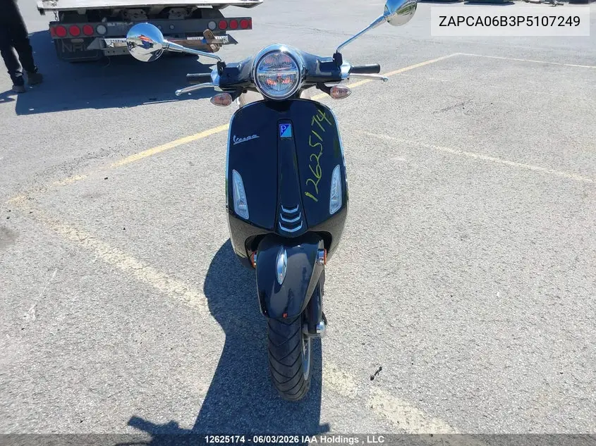 2023 Vespa Primavera/Sprint 50 VIN: ZAPCA06B3P5107249 Lot: 12625174