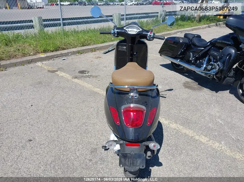 2023 Vespa Primavera/Sprint 50 VIN: ZAPCA06B3P5107249 Lot: 12625174