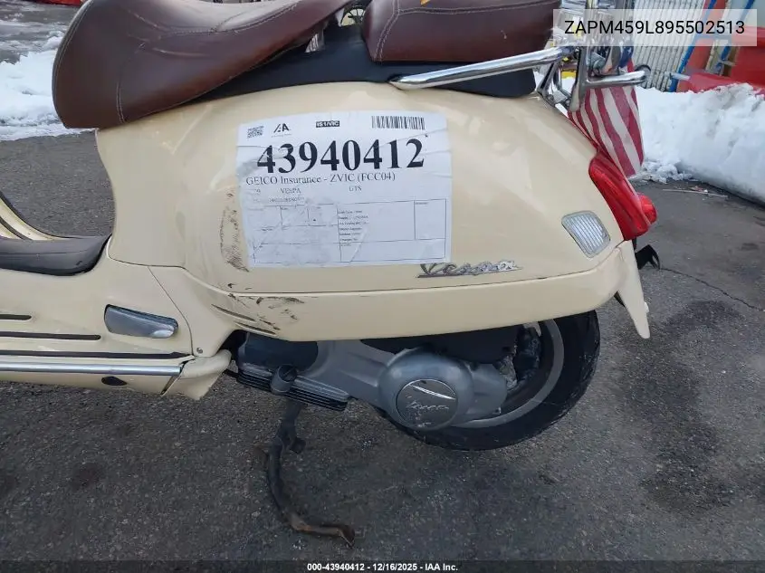 ZAPM459L895502513 2009 Vespa Gts 250