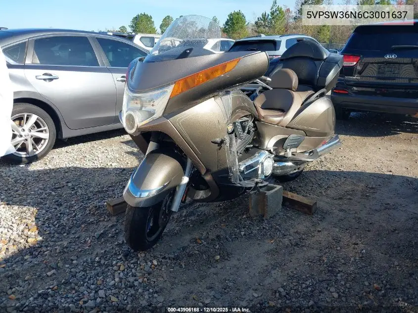 5VPSW36N6C3001637 2012 Victory Motorcycles Vision Tour
