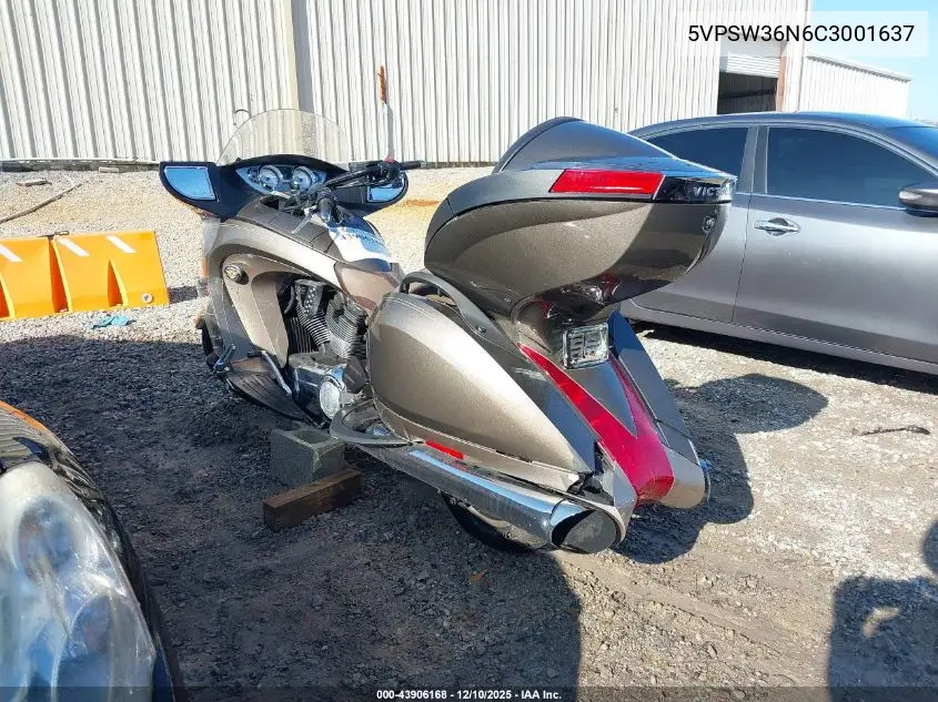 5VPSW36N6C3001637 2012 Victory Motorcycles Vision Tour