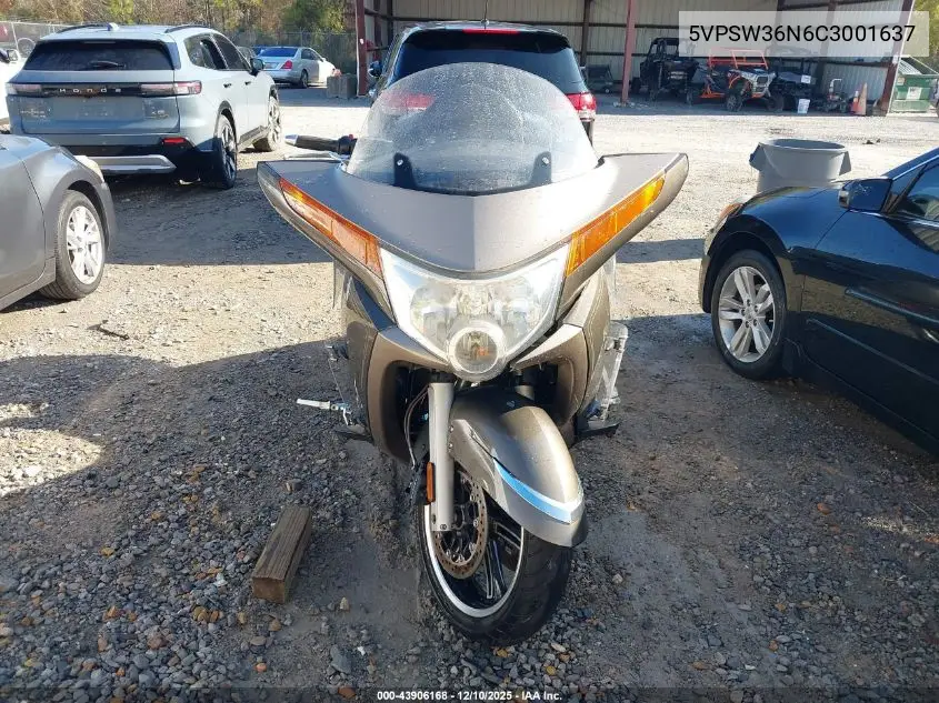 5VPSW36N6C3001637 2012 Victory Motorcycles Vision Tour