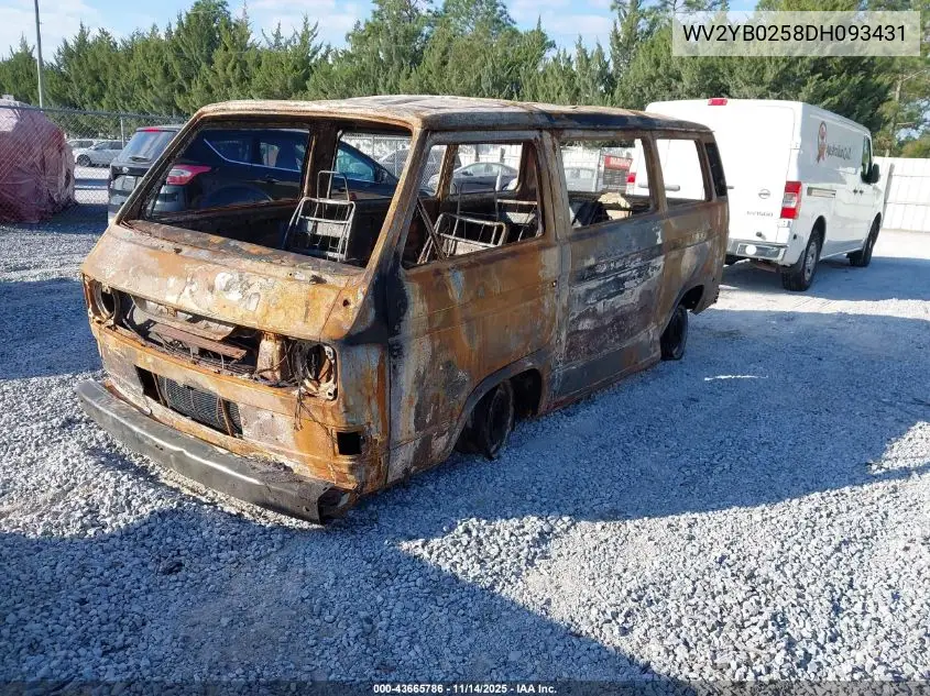 WV2YB0258DH093431 1983 Volkswagen Vanagon Bus