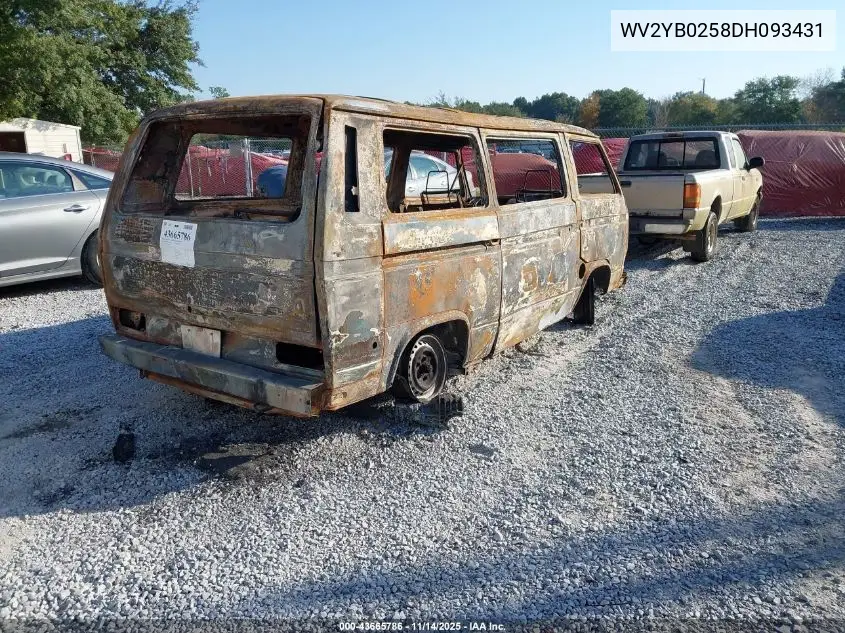 WV2YB0258DH093431 1983 Volkswagen Vanagon Bus